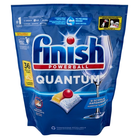 Finish Quantum Limone pastiglie lavastoviglie 36 lavaggi 374,4 g
